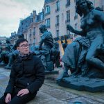 Outside of Musée d’Orsay, Paris with the statues