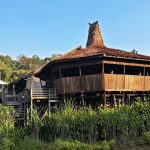 Buildings at Sarawak Cultural Village Kuching, Malaysia